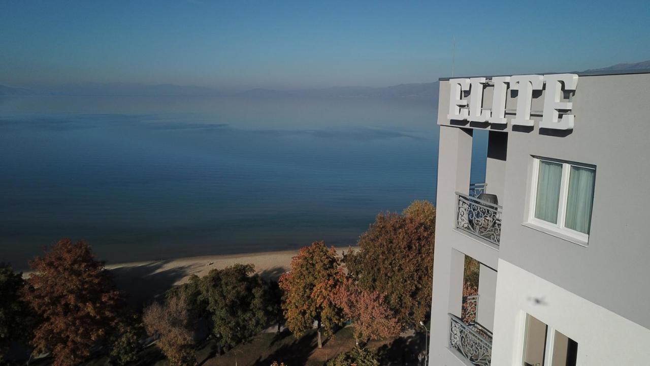 Elite Hotel Pogradec Bagian luar foto