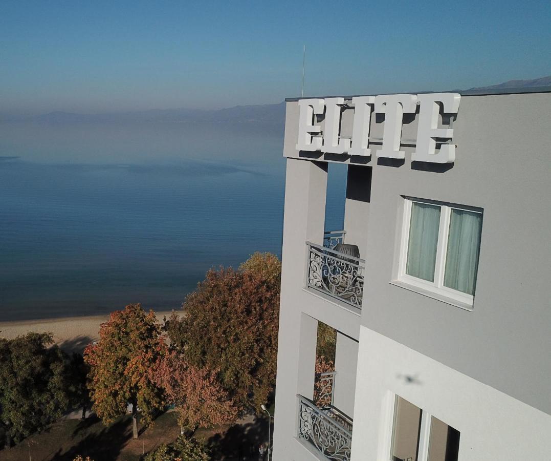 Elite Hotel Pogradec Bagian luar foto